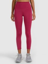 4F Legginsy sportowe w kolorze różowym rozmiar: XS. Różowe legginsy damskie 4f, xs, bez wzorów, z materiału, z podwyższonym stanem, outdoorowe. Za 51.95 zł.