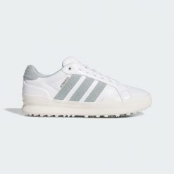 BUTY GOLFOWE BEZ KOLCÓW RETROCROSS GRIPMORE. Białe buty wizytowe męskie Adidas, z gumy, bez zapięcia. Za 599.00 zł.