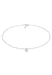 Elli Damski Choker serce miłość prosty ze srebra próby 925 Sterling Silver Naszyjniki 1 ct. Szare naszyjniki damskie Elli, na co dzień, srebrne. Za 163.99 zł.