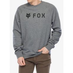 Bluza męska Fox Absolute Fleece Crew. Szare bluzy bez kaptura męskie FOX, m. Za 230.99 zł.