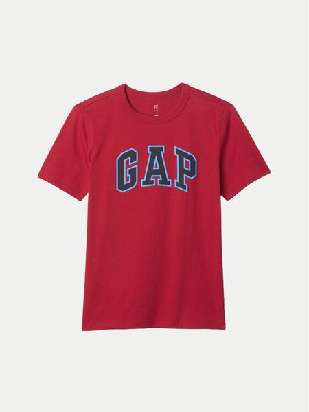 Gap T-Shirt 605364 Bordowy Regular Fit. Czerwone t-shirty chłopięce GAP, bez wzorów, z bawełny, bez ramiączek. Za 59.99 zł.