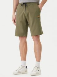 Aeronautica Militare Szorty sportowe 261BF0032UF00674 Zielony Regular Fit. Zielone szorty męskie AERONAUTICA MILITARE, m, z bawełny. Za 359.99 zł.