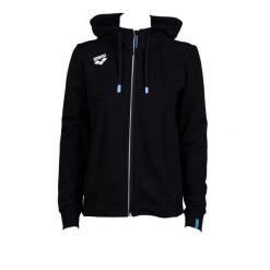 Bluza damska na basen Arena Dorosły Team Hooded Jacket Panel. Czarne bluzy z kapturem damskie Arena, xs, z bawełny. Za 376.00 zł.