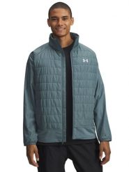 Under Armour Kurtka w kolorze szaroniebieskim do biegania rozmiar: L. Niebieskie kurtki outdoor męskie Under Armour, l, bez wzorów, bez kaptura. Za 323.50 zł.