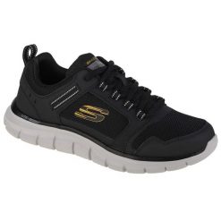 Buty sportowe Sneakersy męskie, Skechers Track-Knockhill. Czarne buty sportowe na co dzień męskie Skechers, z materiału, bez zapięcia, trekkingowe. Za 239.00 zł.