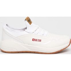 Big Star - Buty. Białe buty sportowe na co dzień damskie Big Star, bez wzorów, z gumy. W wyprzedaży za 119.90 zł.