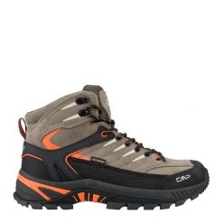 Buty trekkingowe męskie CMP RIGEL 2.0 MID skóra wodoodporne. Brązowe buty trekkingowe męskie CMP, ze skóry, bez zapięcia, trekkingowe. Za 449.99 zł.