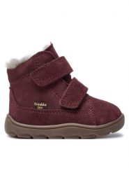 Froddo Kozaki Zeru Tex Furry Barefoot G2110149-5 M Czerwony. Czerwone buty zimowe chłopięce Froddo, ze skóry, bez zapięcia. Za 419.99 zł.
