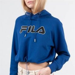 Bluza sportowa damska Fila 687315949. Niebieskie bluzy sportowe damskie Fila, xs, bez wzorów, bez ramiączek, z kapturem. Za 258.00 zł.