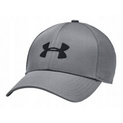 Czapka z daszkiem na trening męska UNDER ARMOUR lekka. Czarne czapki męskie Under Armour, bez wzorów. Za 119.00 zł.