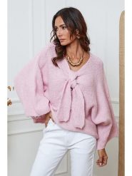 So Cachemire Sweter "Chiwel" w kolorze jasnoróżowym rozmiar: XL. Różowe swetry klasyczne damskie So Cachemire, xl, z wełny, bez kołnierzyka. Za 191.42 zł.