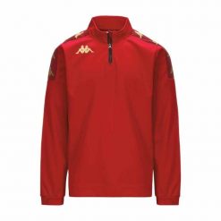 Kurtka z dresu Kappa Gassolo. Czerwone kurtki męskie Kappa, bez wzorów, z dresówki, eleganckie, bez kaptura. W wyprzedaży za 143.95 zł.