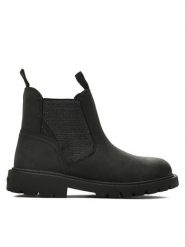 Geox Botki J Shaylax Girl J36EXB 00045 C9999 S Czarny. Czarne botki dziewczęce Geox, bez wzorów, ze skóry, bez ramiączek. Za 309.99 zł.