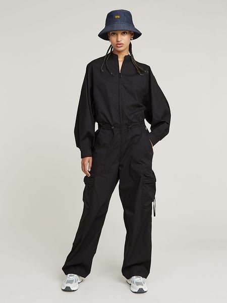 G-Star Kombinezon w kolorze czarnym rozmiar: XXL. Czarne kombinezony damskie G-Star, s, bez wzorów, z materiału, retro, bez kołnierzyka, bez ramiączek. Za 491.95 zł.