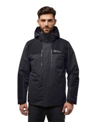 Jack Wolfskin Kurtka funkcyjna 3w1 "Jasper" w kolorze antracytowym rozmiar: L. Czarne kurtki outdoor męskie Jack Wolfskin, l, bez wzorów, bez kaptura. Za 900.49 zł.