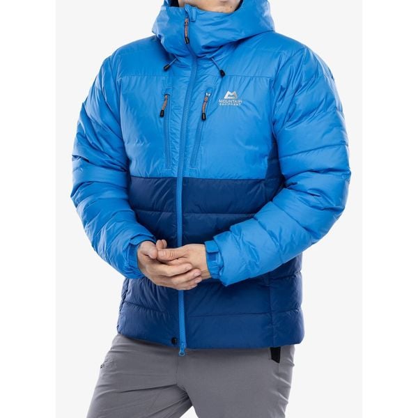 Kurtka puchowa męska Mountain Equipment Paiyu Jacket. Niebieskie kurtki męskie MOUNTAIN EQUIPMENT, m, bez wzorów, z puchu, bez kaptura, narciarskie. Za 1,553.99 zł.