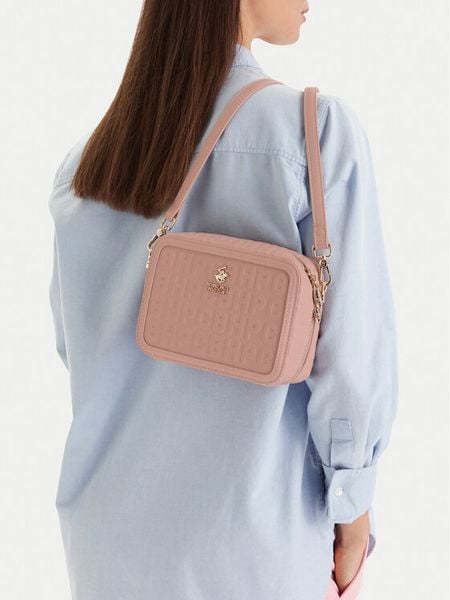 Beverly Hills Polo Club Torebka EO-BHPC-S-001-09 Różowy. Czerwone listonoszki damskie Beverly Hills Polo Club, bez wzorów, z materiału, bez dodatków. Za 249.99 zł.