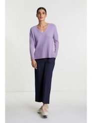 Rich & Royal Sweter w kolorze fioletowym rozmiar: XS. Różowe swetry klasyczne damskie Rich & Royal, xs, bez kołnierzyka. Za 166.88 zł.