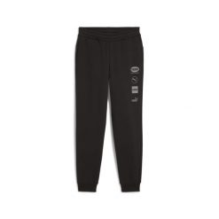 Młodzieżowe spodnie z grafiką PUMA POWER PUMA Black. Czarna spodnie dresowe damskie Puma, m, bez wzorów, z dzianiny. Za 119.99 zł.