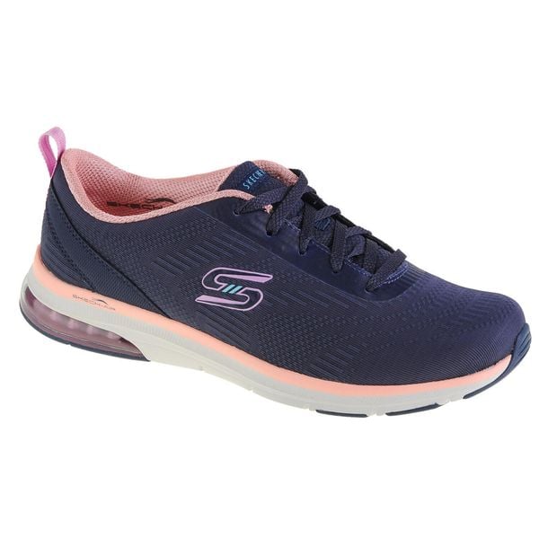 Buty sportowe Sneakersy damskie, Skechers Skech-Air Edge - Mellow Days. Niebieskie buty sportowe na co dzień damskie Skechers, bez wzorów, z materiału, trekkingowe. Za 299.99 zł.
