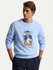 Polo Ralph Lauren Bluza 710B18538001 Niebieski jasny Regular Fit. Niebieskie bluzy bez kaptura męskie Polo Ralph Lauren, l, z syntetyku. Za 1,199.00 zł.
