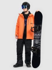 4F Kurtka snowboardowa membrana 15000 męska - pomarańczowa 3XL. Brązowe kurtki męskie 4f, m, bez wzorów, z materiału, bez kaptura, narciarskie. Za 799.99 zł.