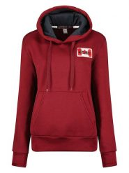 Canadian Peak Bluza "Genifeak" w kolorze bordowym rozmiar: L. Czerwone bluzy z kapturem damskie Canadian Peak, l. Za 96.60 zł.