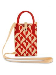 WD lifestyle Torebka w kolorze czerwono-kremowym na telefon - 12 x 17 x 3 cm rozmiar: onesize. Brązowe torebki klasyczne damskie WD lifestyle, bez wzorów, z materiału, bez dodatków. Za 49.19 zł.