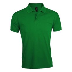 Męska Koszulka Polo Prime. Zielone koszulki polo męskie SOL'S, m, bez wzorów, bez ramiączek. Za 84.99 zł.