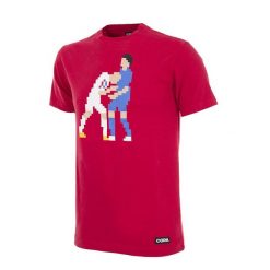 Koszulka dla dorosłych - Cabeçada - Czerwony. Czerwone t-shirty sportowe męskie COPA FOOTBALL, l, bez ramiączek, do piłki nożnej. Za 190.76 zł.