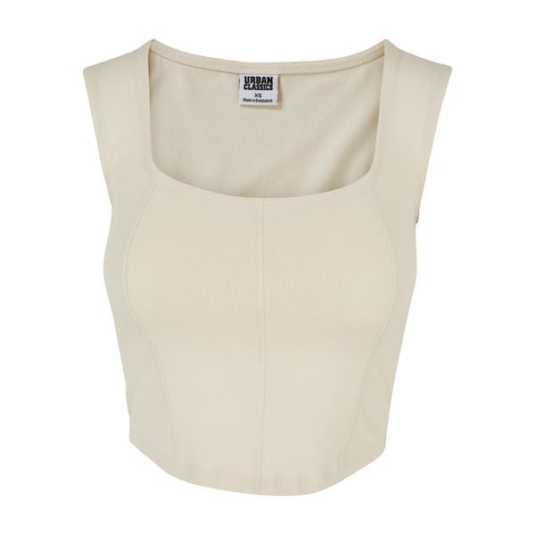 Tank top court kobiety Urban Classics. Białe topy damskie Urban Classics, bez wzorów, bez kołnierzyka. Za 142.00 zł.