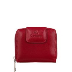Portfel damski Canaletto z naturalnej skóry garbowanej roślinnie PD1023cs165GR RFID. Czerwone portfele damskie bez wzorów, ze skóry. Za 164.00 zł.
