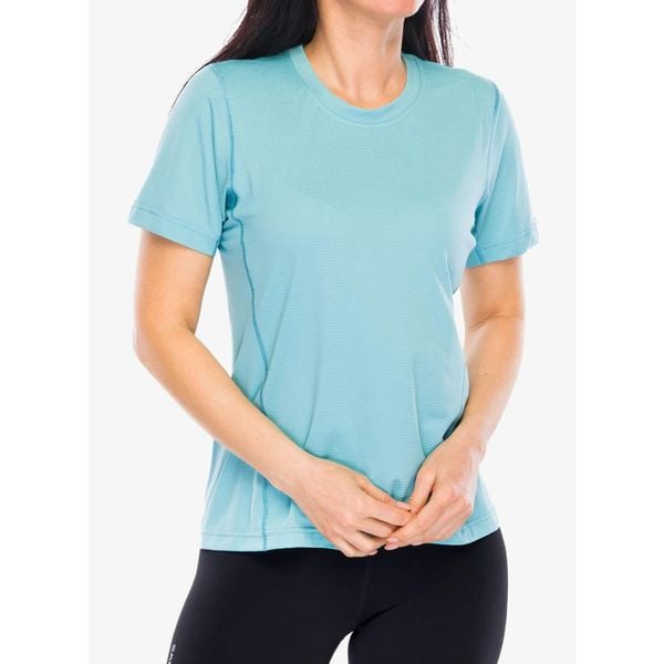 Koszulka szybkoschnąca damska Black Diamond Distance SS Tech Tee. Niebieskie bluzki sportowe damskie Black Diamond, bez wzorów, bez ramiączek. Za 219.99 zł.