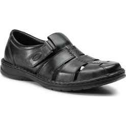 Sandały LASOCKI FOR MEN MI18-276-06. Czarne sandały męskie Lasocki For Men, ze skóry, bez zapięcia. Za 159.99 zł.