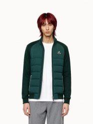 Bluza Le Coq Sportif Hybride. Zielone bluzy bez kaptura męskie Le Coq Sportif, m, z bawełny. Za 490.00 zł.