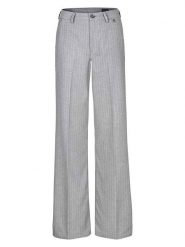 Herrlicher Spodnie "Lovely" w kolorze jasnoszarym rozmiar: W28. Szare spodnie materiałowe damskie Herrlicher, bez wzorów, z materiału, z podwyższonym stanem. Za 208.99 zł.