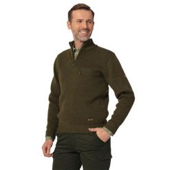 Sweter męski myśliwski Tagart Niko izolacja przed chłodem. Zielone swetry męskie tagart, m, bez wzorów, bez kołnierzyka. Za 389.00 zł.