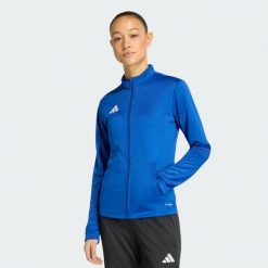 Bluza dresowa Entrada26. Białe bluzy bez kaptura damskie Adidas, z dresówki. Za 121.99 zł.