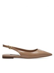 GINO ROSSI Baleriny AGORA-V1166-011 Beżowy. Brązowe baleriny damskie Gino Rossi, bez wzorów, z lakierowanej skóry, bez obcasa. Za 229.99 zł.