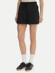 Lacoste Szorty sportowe GF9991 Czarny Regular Fit. Czarne spodenki sportowe damskie Lacoste, z bawełny. Za 359.99 zł.