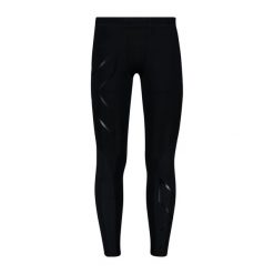 Legginsy treningowe męskie 2XU Core Compression. Czarne spodnie sportowe męskie 2XU, z lycry. Za 388.80 zł.