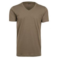 Lekka Koszulka Unisex Dla Dorosłych Z Dekoltem W Szpic. Białe bluzki damskie BUILD YOUR BRAND, s, bez wzorów, sportowe, bez kołnierzyka, bez ramiączek. Za 54.99 zł.