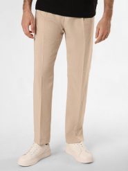 HUGO Spodnie - Teagan242X_WG Mężczyźni Modern Fit beżowy, 102. Brązowe spodnie materiałowe męskie Hugo. Za 429.95 zł.