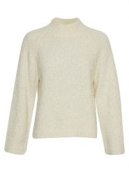 MOSS COPENHAGEN Sweter "Dunya" w kolorze kremowym rozmiar: XS/S. Brązowe golfy damskie MOSS COPENHAGEN, s, bez wzorów, z wełny, bez ramiączek. Za 119.12 zł.