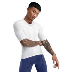 Ultralekka koszulka rowerowa męska SRX PRO Ardiden. Białe t-shirty sportowe męskie SIROKO, m, z elastanu, bez ramiączek, rowerowe. Za 466.00 zł.