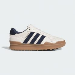 BUTY GOLFOWE BEZ KOLCÓW RETROCROSS GRIPMORE. Białe buty wizytowe męskie Adidas, z gumy, bez zapięcia. Za 599.00 zł.