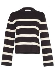 MOSS COPENHAGEN Sweter "Ginnette" w kolorze czarnym rozmiar: S/M. Czarne golfy damskie MOSS COPENHAGEN, m, bez kołnierzyka. Za 136.13 zł.