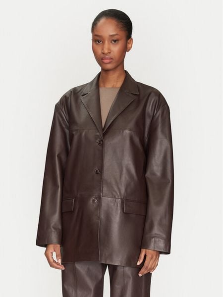 2NDDAY Kurtka skórzana 2251515672 3091 Brązowy Regular Fit. Brązowe kurtki damskie 2NDDAY, bez wzorów, ze skóry, bez kaptura. Za 1,299.00 zł.