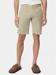 Marc O'Polo Szorty materiałowe M23 0029 15036 Beżowy Regular Fit. Brązowe szorty męskie Marc O´Polo, z bawełny, bez kołnierzyka. Za 209.99 zł.