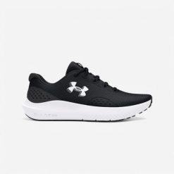 Buty fitness damskie UA Charged Surge 4. Czarne obuwie treningowe damskie Under Armour, na fitness i siłownię. Za 199.99 zł.